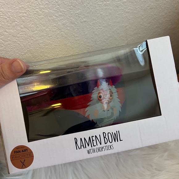 Studio Ghibli Princess Mononoke Tapestry Throw Blanket Ramen Bowl Coin Purse - Picture 7 of 8